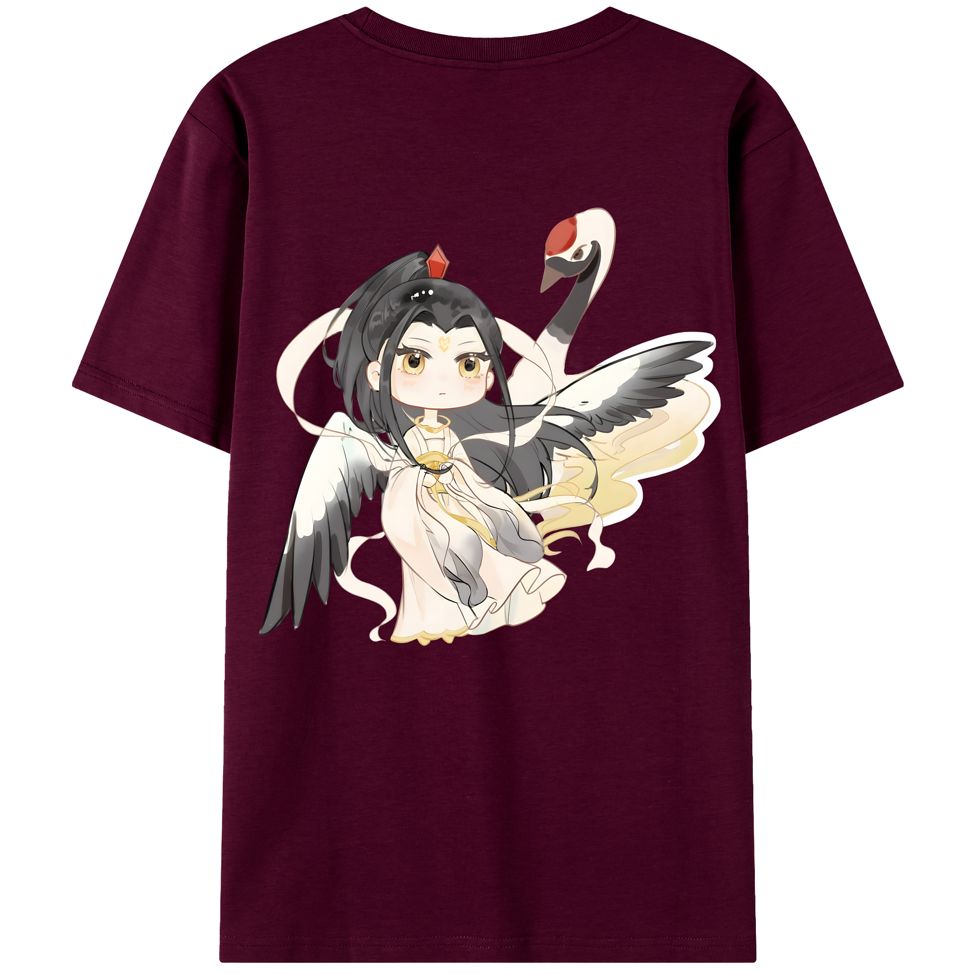 （画像用） Ne Zha 2 ナタ 魔童の大暴れ レディース半袖Tシャツ(バックプリント)